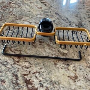 Kitchen space aluminum rack.